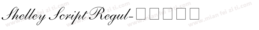 Shelley Script Regul字体转换